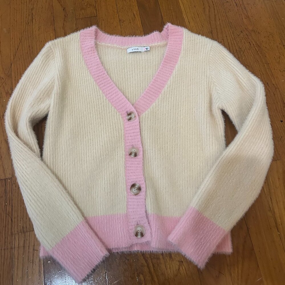 Color block cardigan